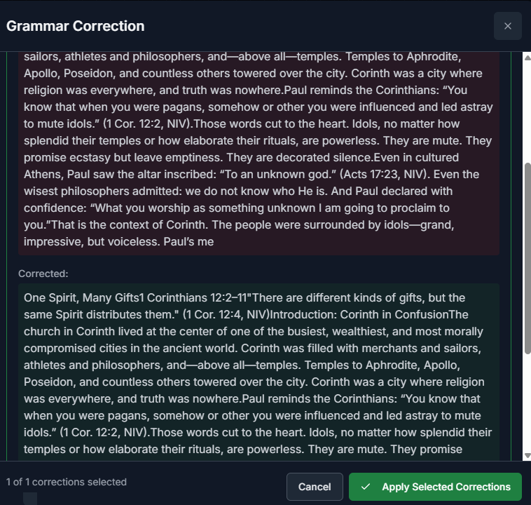Grammar Correction